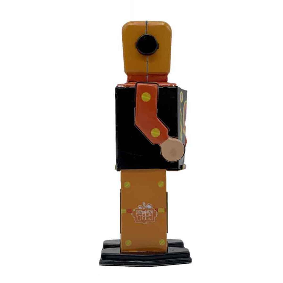 Mr & Mrs Tin 6” Volcano Bot Limited Edition Vintage Wind Up Toy Unisex, 3-4 Years