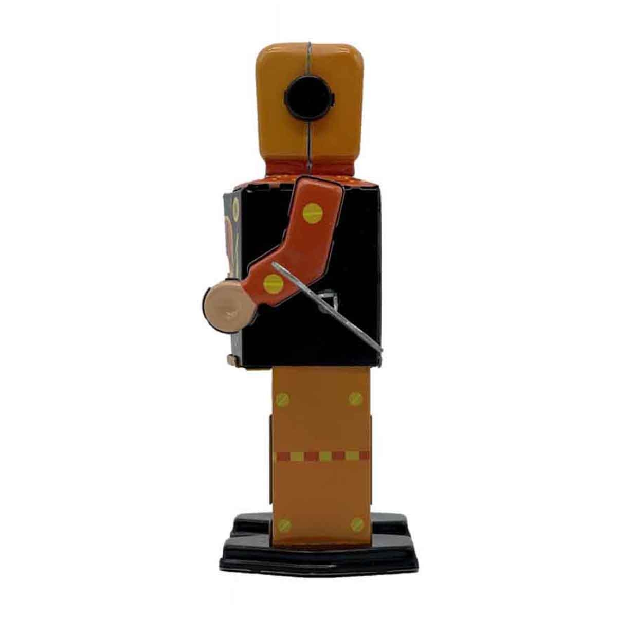 Mr & Mrs Tin 6” Volcano Bot Limited Edition Vintage Wind Up Toy Unisex, 3-4 Years