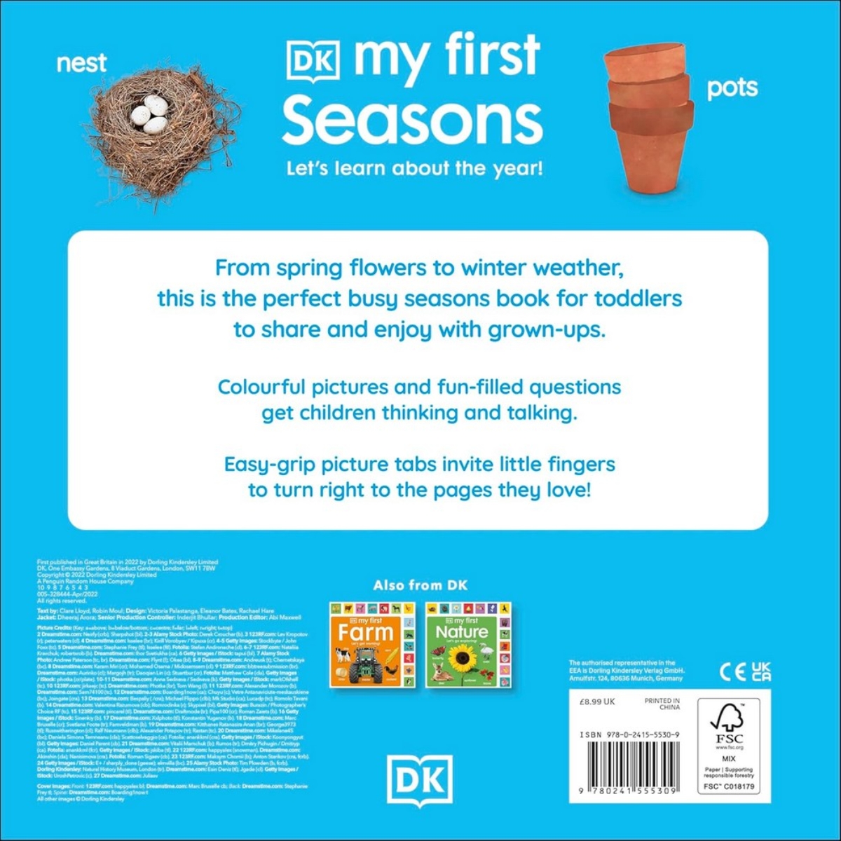 My First Seasons: لنتعرف على فصول السنة! تأليف DK - 12 أبريل 2022