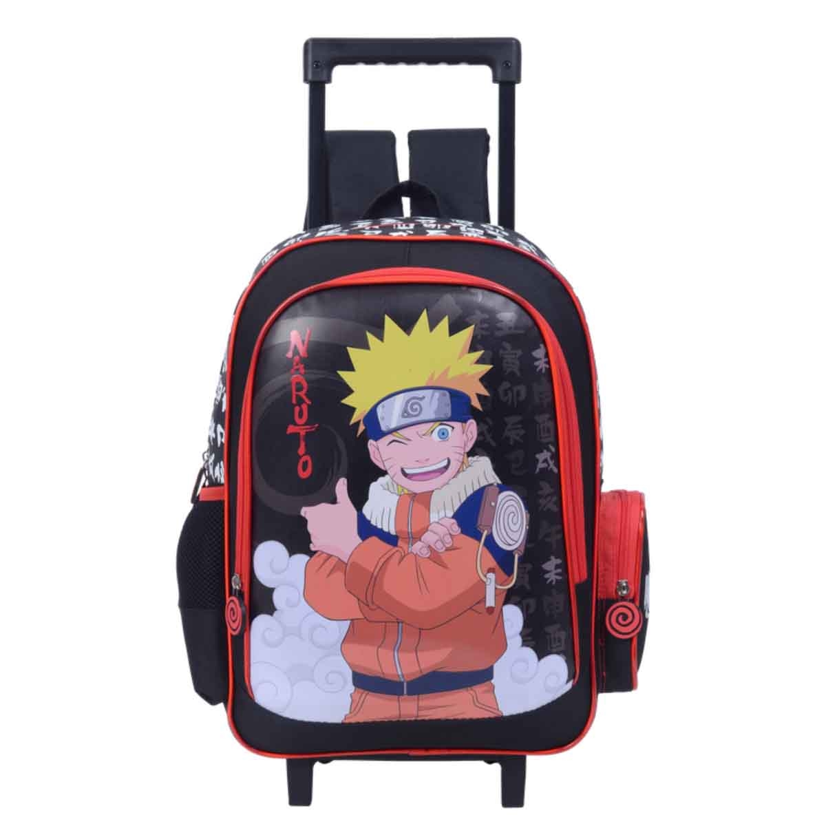 ناروتو حقيبة ترولي بعجلات بتصميم نينجا أنمي TV طوكيو مقاس 16 انش