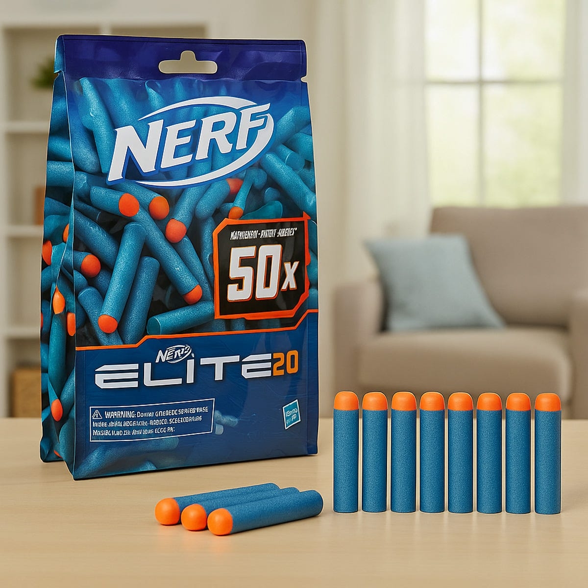 نيرف إليت 2.0 مجموعة إعادة تعبئة 50 للجنسين، 8-10 سنوات