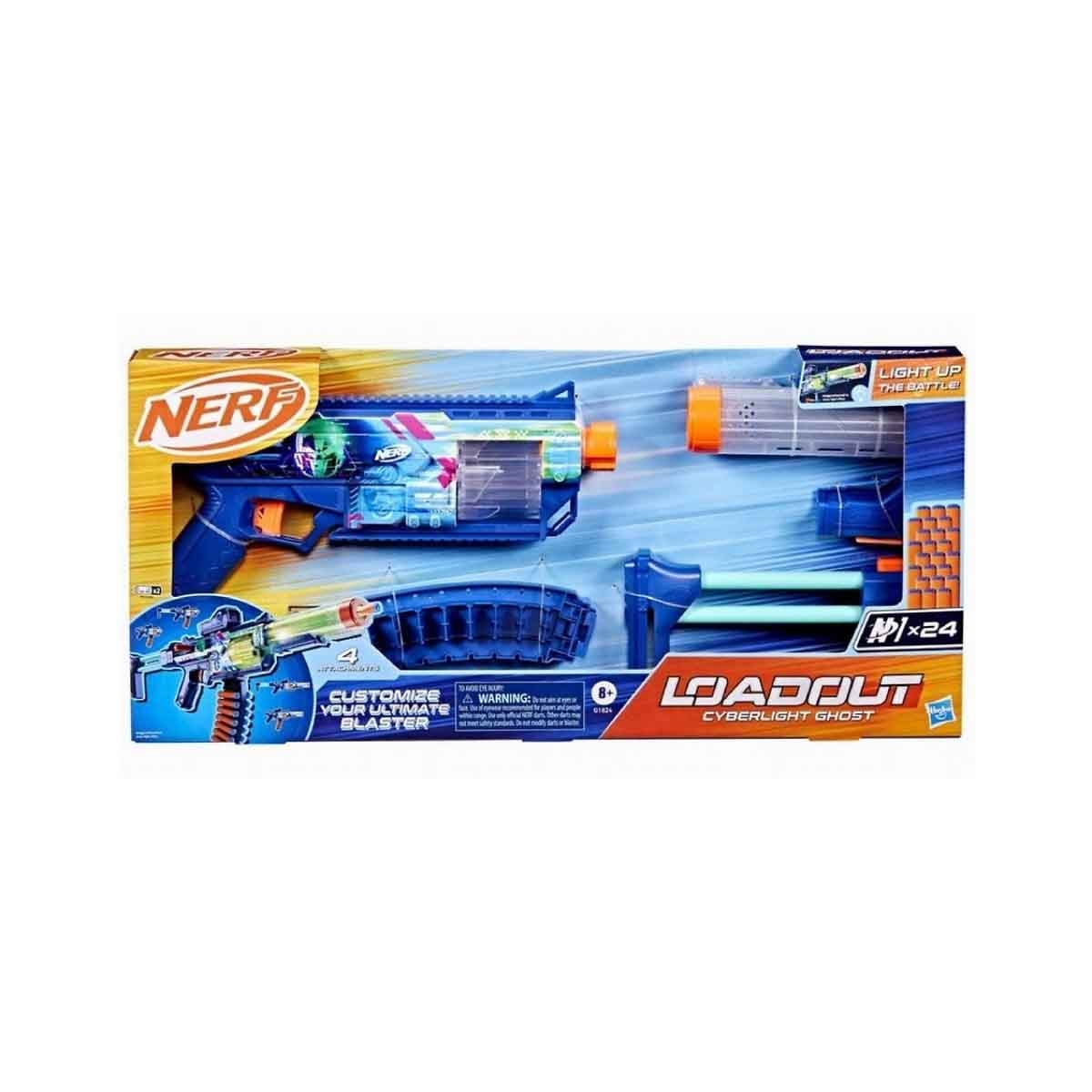 Nerf Load Out Cyberlight Ghost Foam Blaster Unisex, 8-10 Years