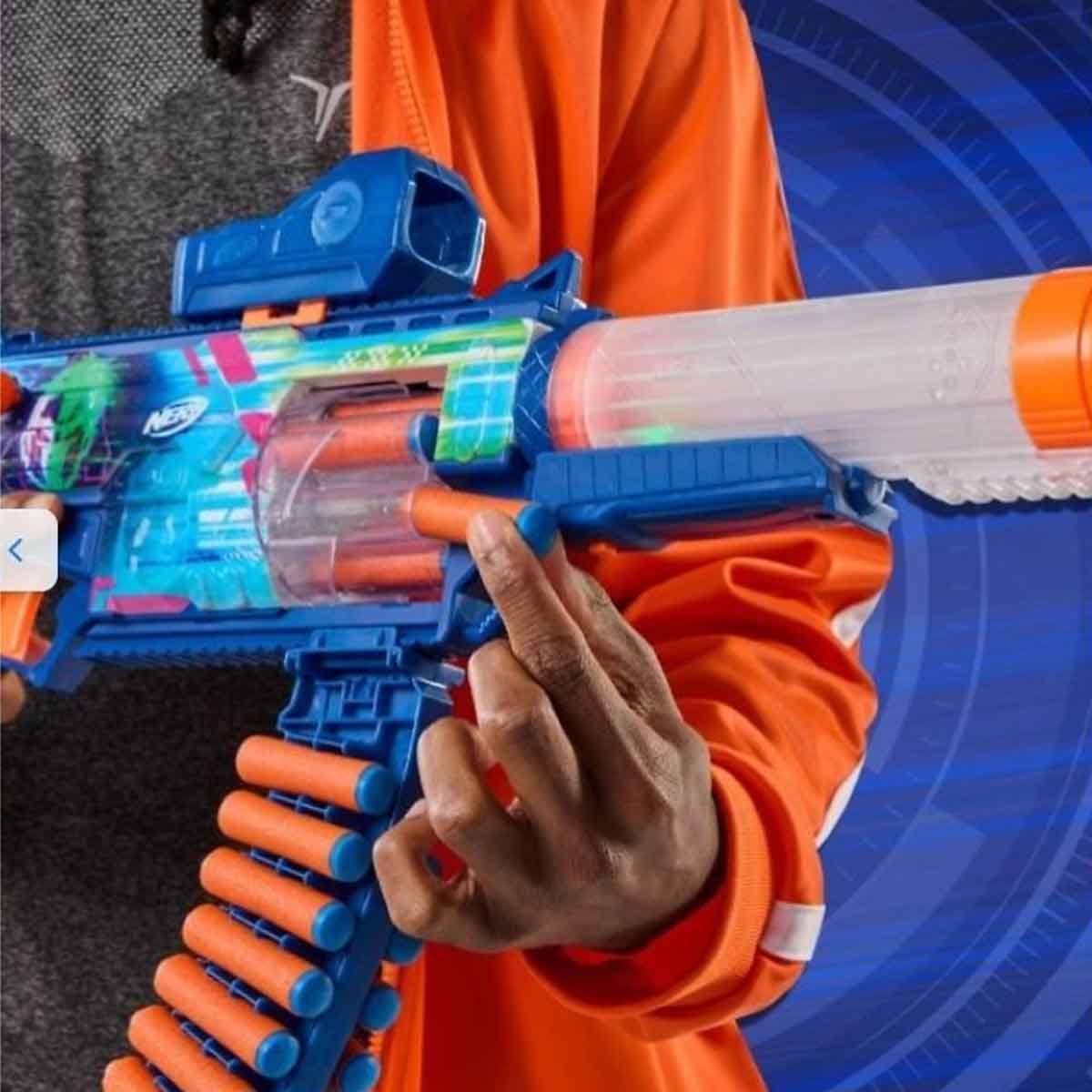 Nerf Load Out Cyberlight Ghost Foam Blaster Unisex, 8-10 Years
