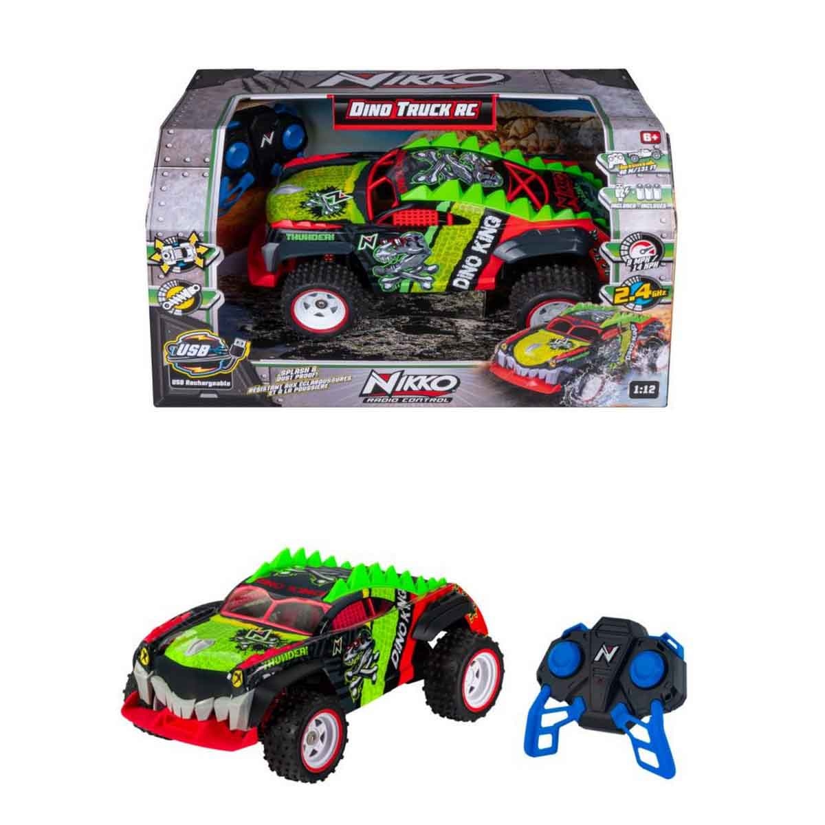 نيكاو شاحنة دينو بتحكم عن بعد متنوعة للأولاد من عمر 5-7 سنوات