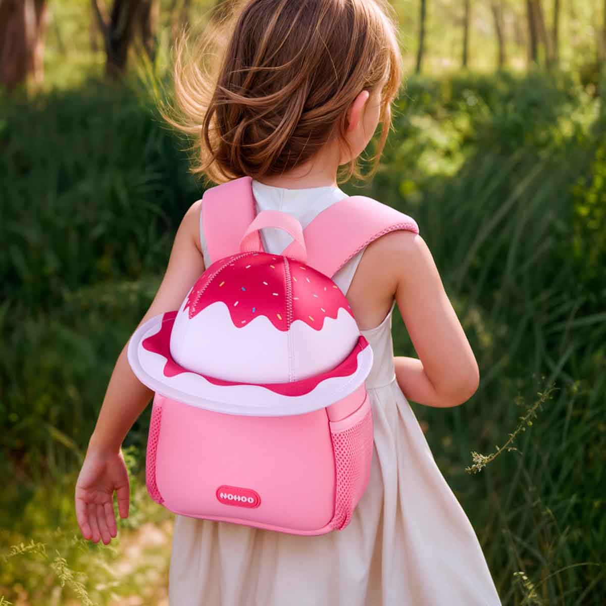 نوهـو حقيبة مدرسية/نشاط للأطفال 3D بتصميم مارشميلو كيوت مقاس 10 إنش