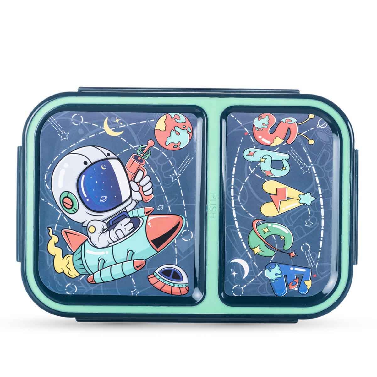 Nova Kids Astronaut 2-Compartment Bento Lunch Box