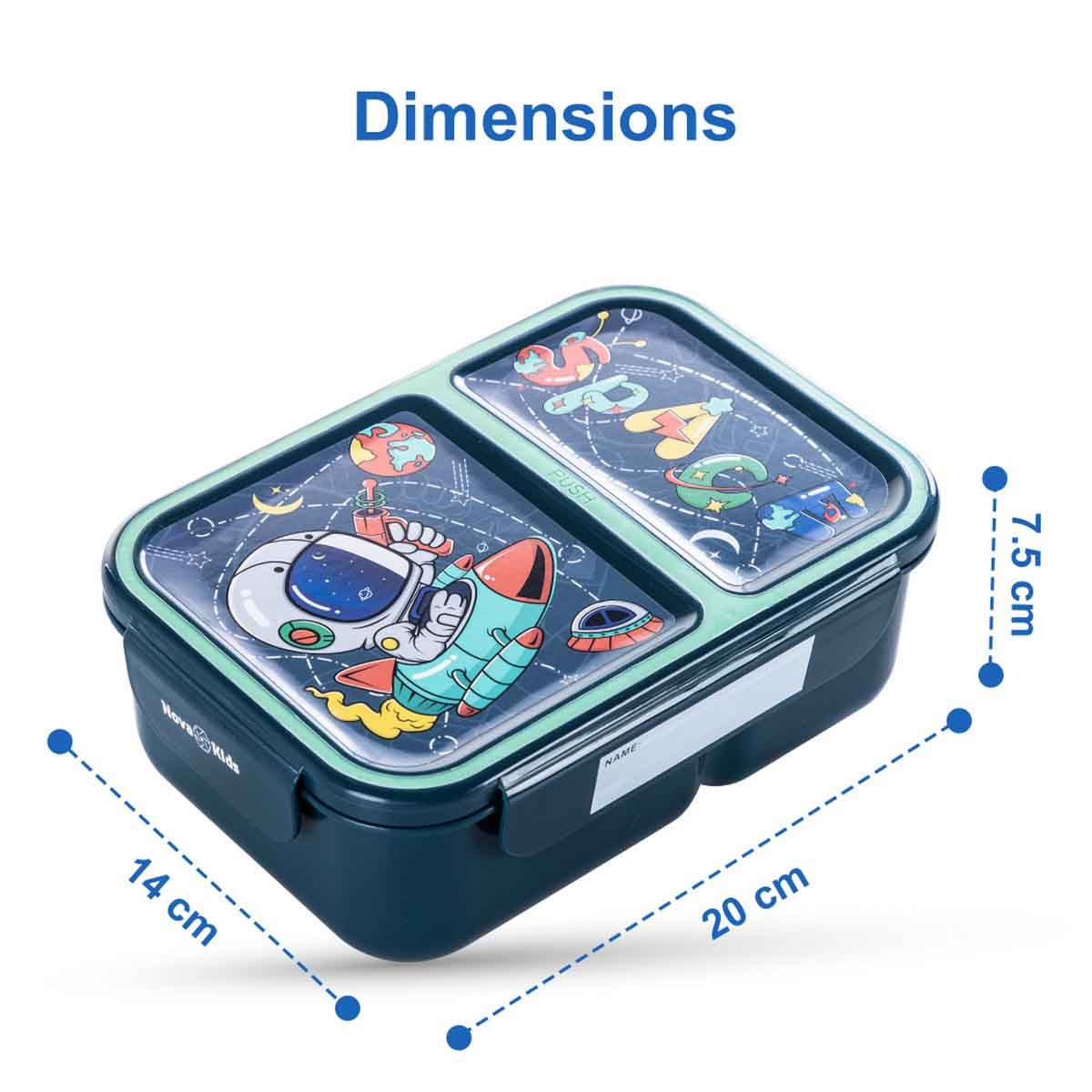 Nova Kids Astronaut 2-Compartment Bento Lunch Box
