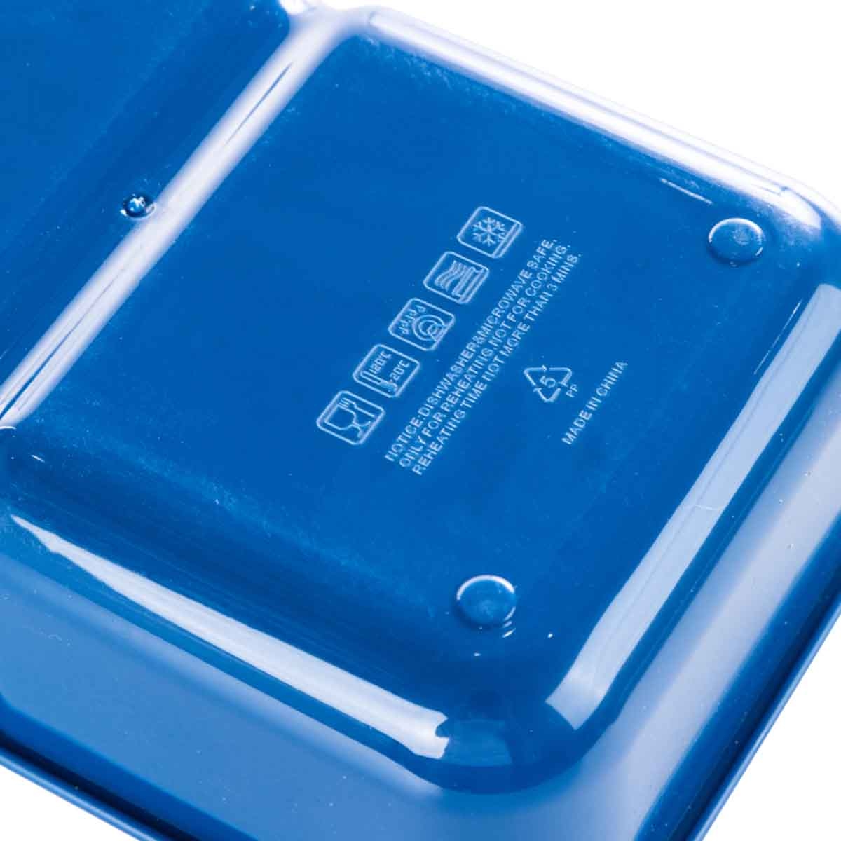 نوفا كيدز صندوق غداء بنتو بسعة 1.3 لتر بتصميم ريسر بقسمين مع زجاجة ماء