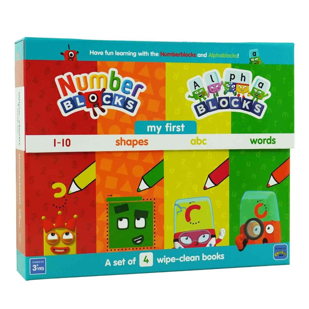 Numberblocks & Alphablocks: My First Numbers & Letters Set (4 Wipe-clean Books with Pens Included) by Sweet Cherry Publishing - 2021-10