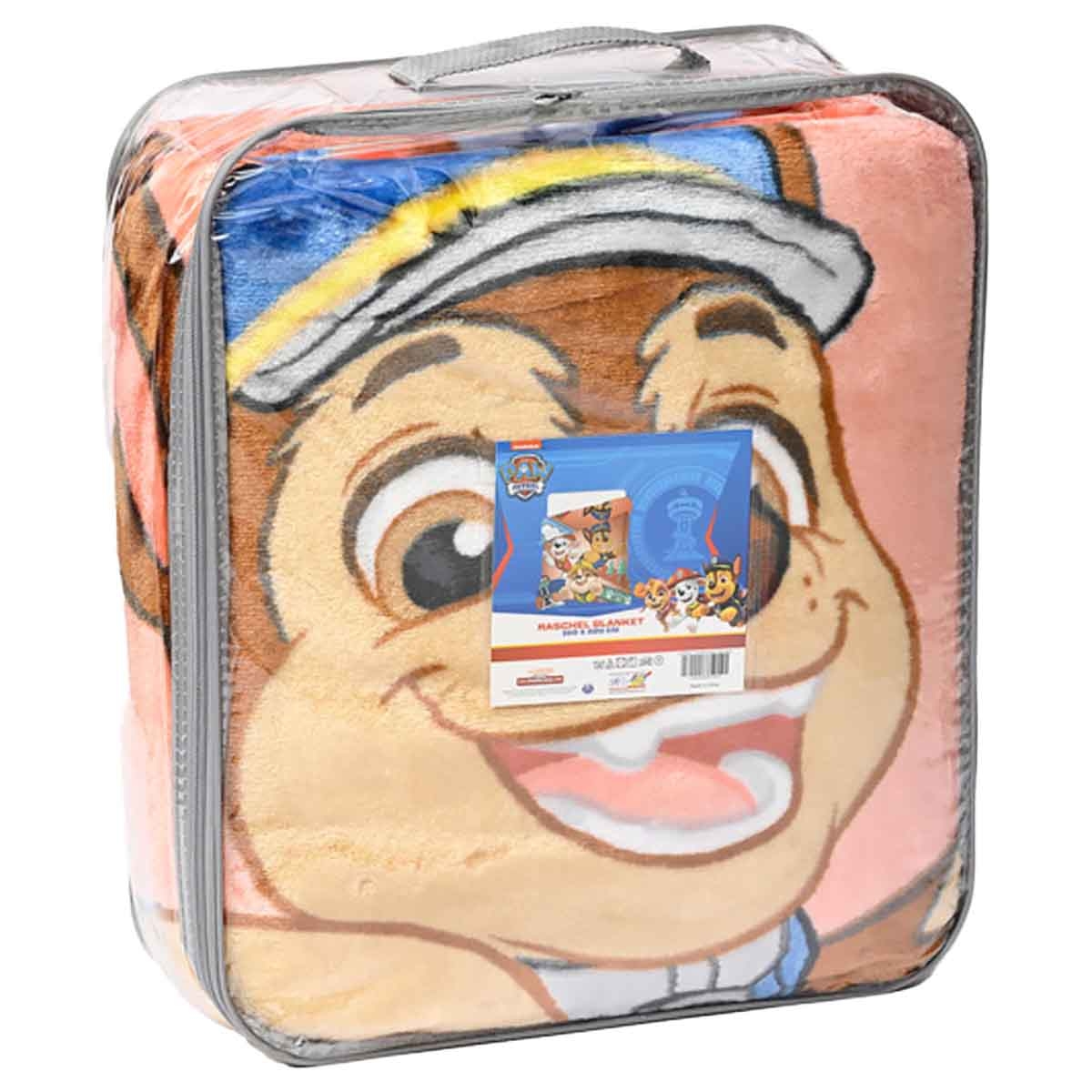 Paw Patrol 100% Polyester Pink Raschel Blanket Throw