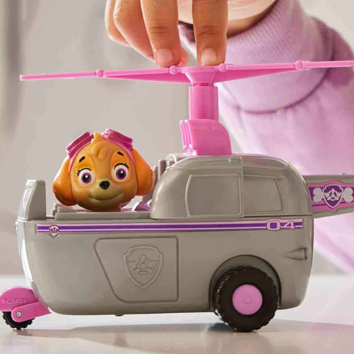 باو باترول مجموعة سكاي هليكوبتر مع شخصية صديقة للبيئة للأولاد والبنات عمر 3-4 سنوات