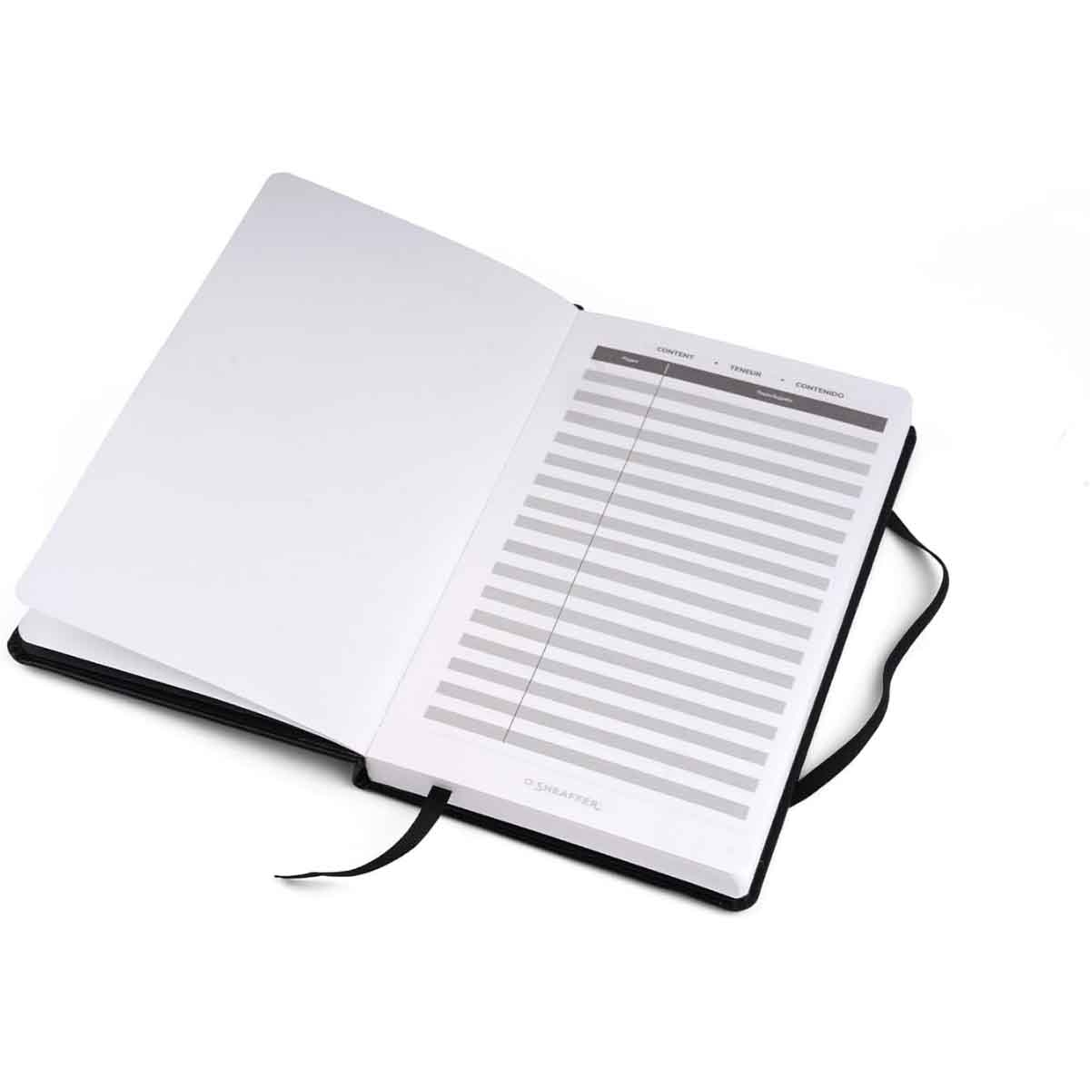 Sheaffer 100 E9322 Glossy Black with Gold Tone Trims Ballpoint Pen with A5 Notebook Gift Set