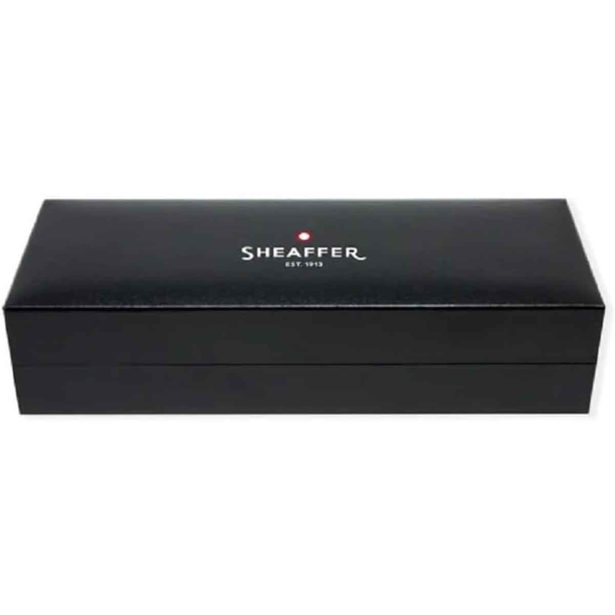 شيفر قلم 100 أزرق ساتان مع لمسات زرقاء PVD ريشة دقيقة