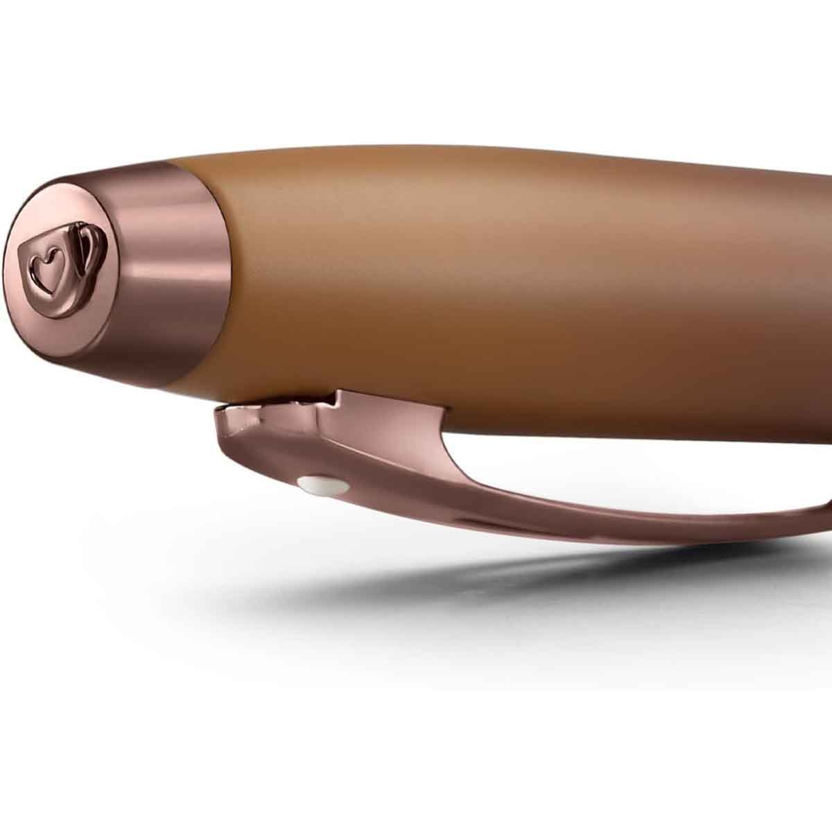 شيفر قلم 100 بني قهوة مع لمسات ذهبية PVD حبر سائل