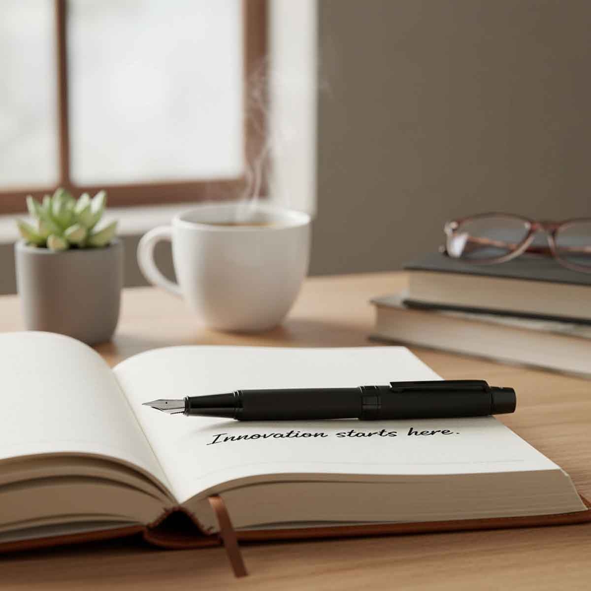 شيفر قلم 300 أسود مطفي لاكيه مع لمسات سوداء مصقولة ريشة متوسطة