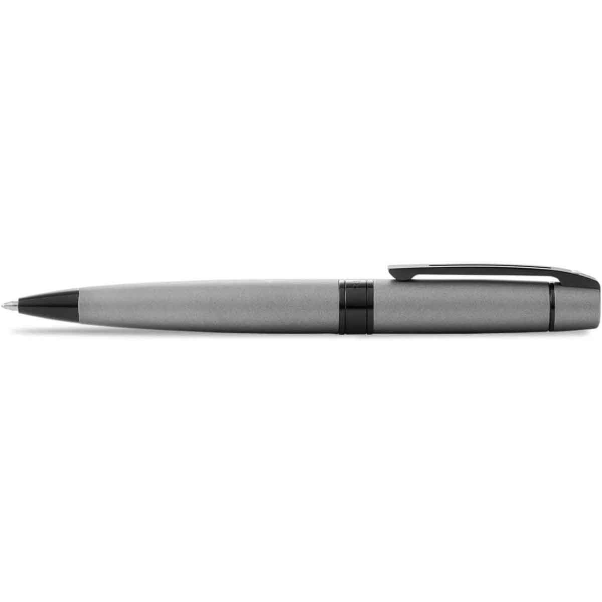 Sheaffer 300 E9345 Matte Gray Lacquer with Polished Black Trims Ballpoint Pen