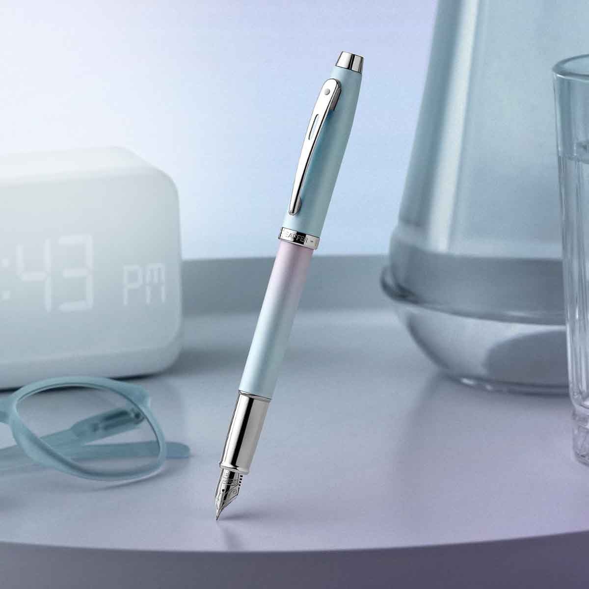 شيفر قلم إكسبريشنز 100 تدرج لؤلؤي مع لمسات كروم ريشة دقيقة