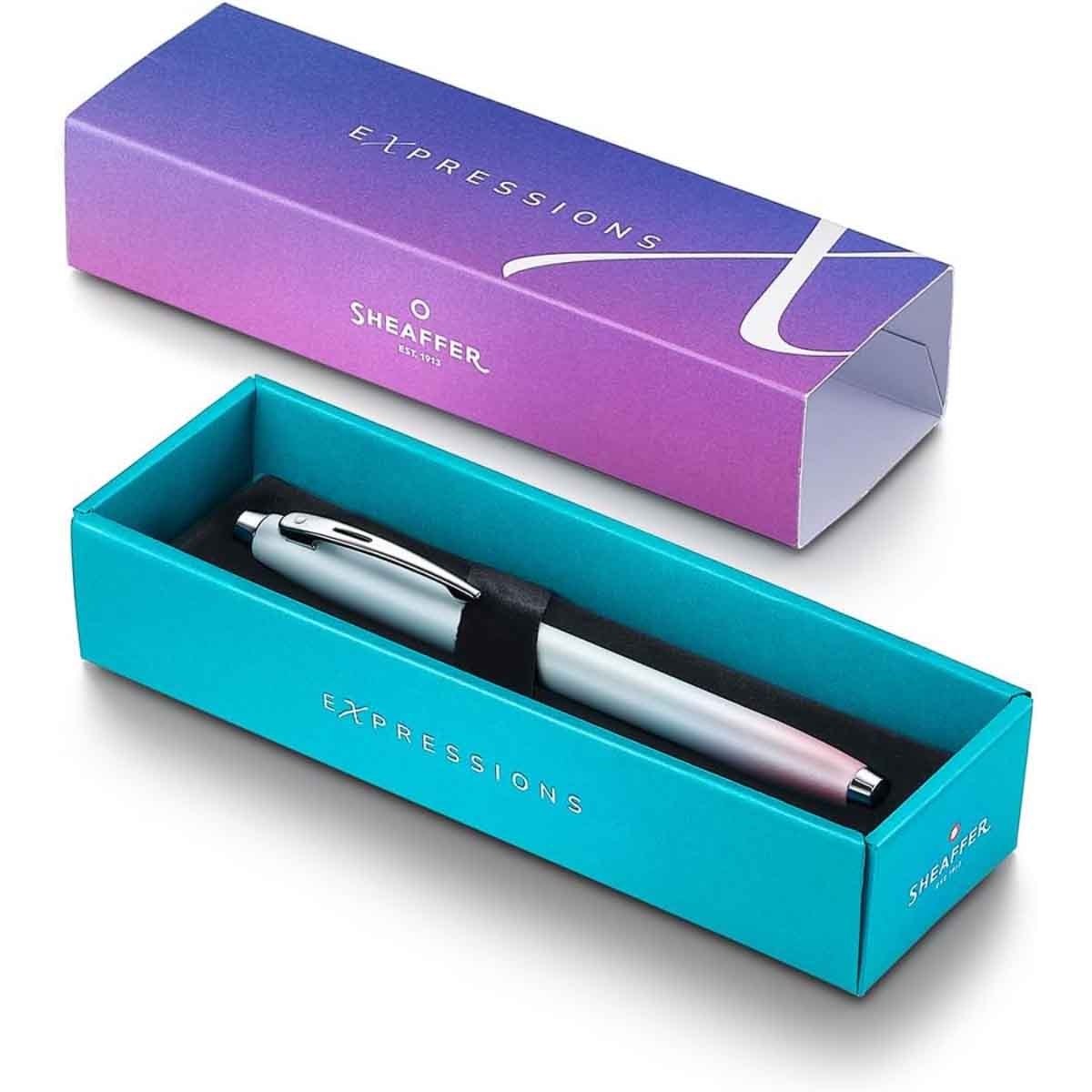 شيفر قلم إكسبريشنز 100 تدرج لؤلؤي مع لمسات كروم حبر سائل