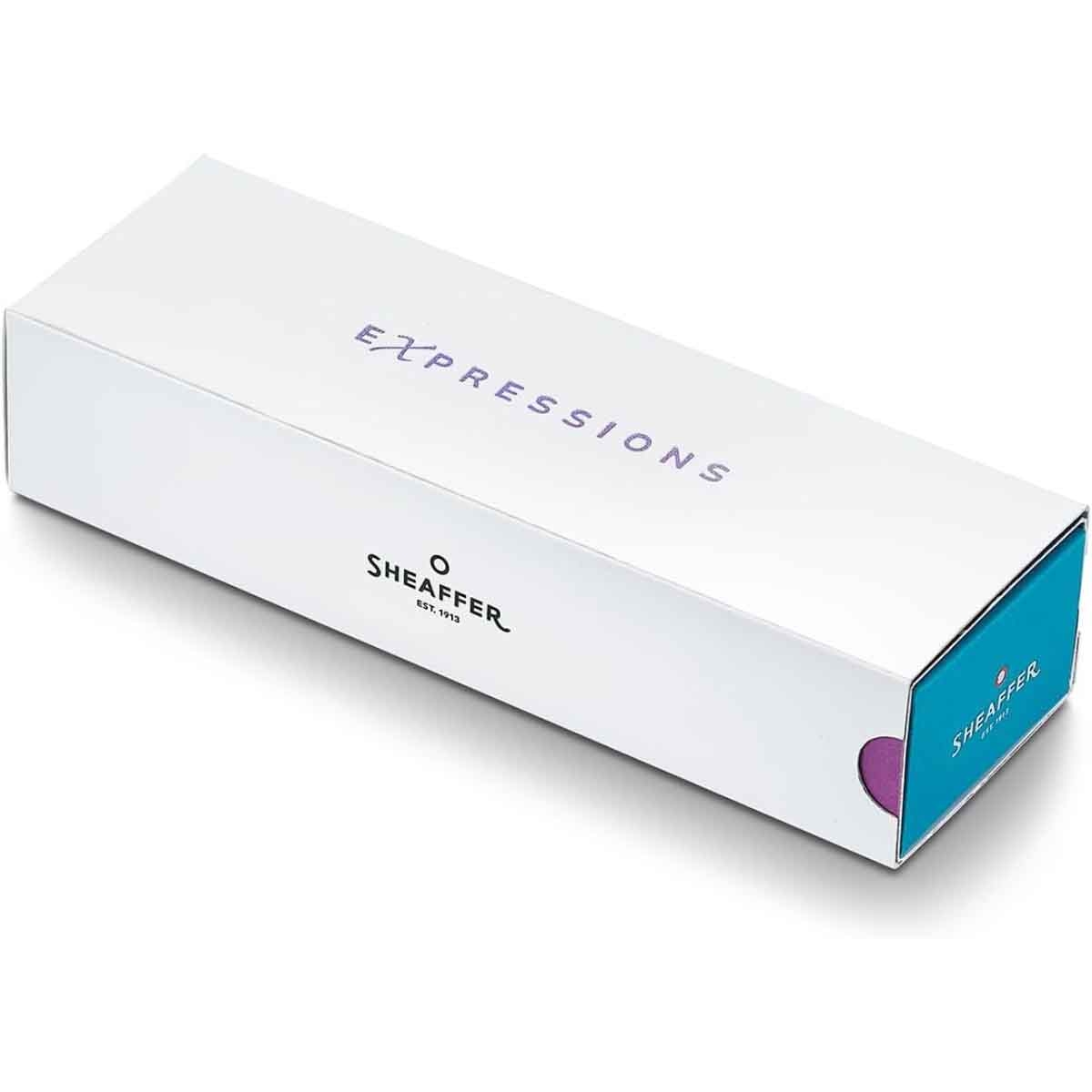 شيفر قلم إكسبريشنز VFM 9430 تدرج أزرق مع لمسات كروم PVD ريشة دقيقة