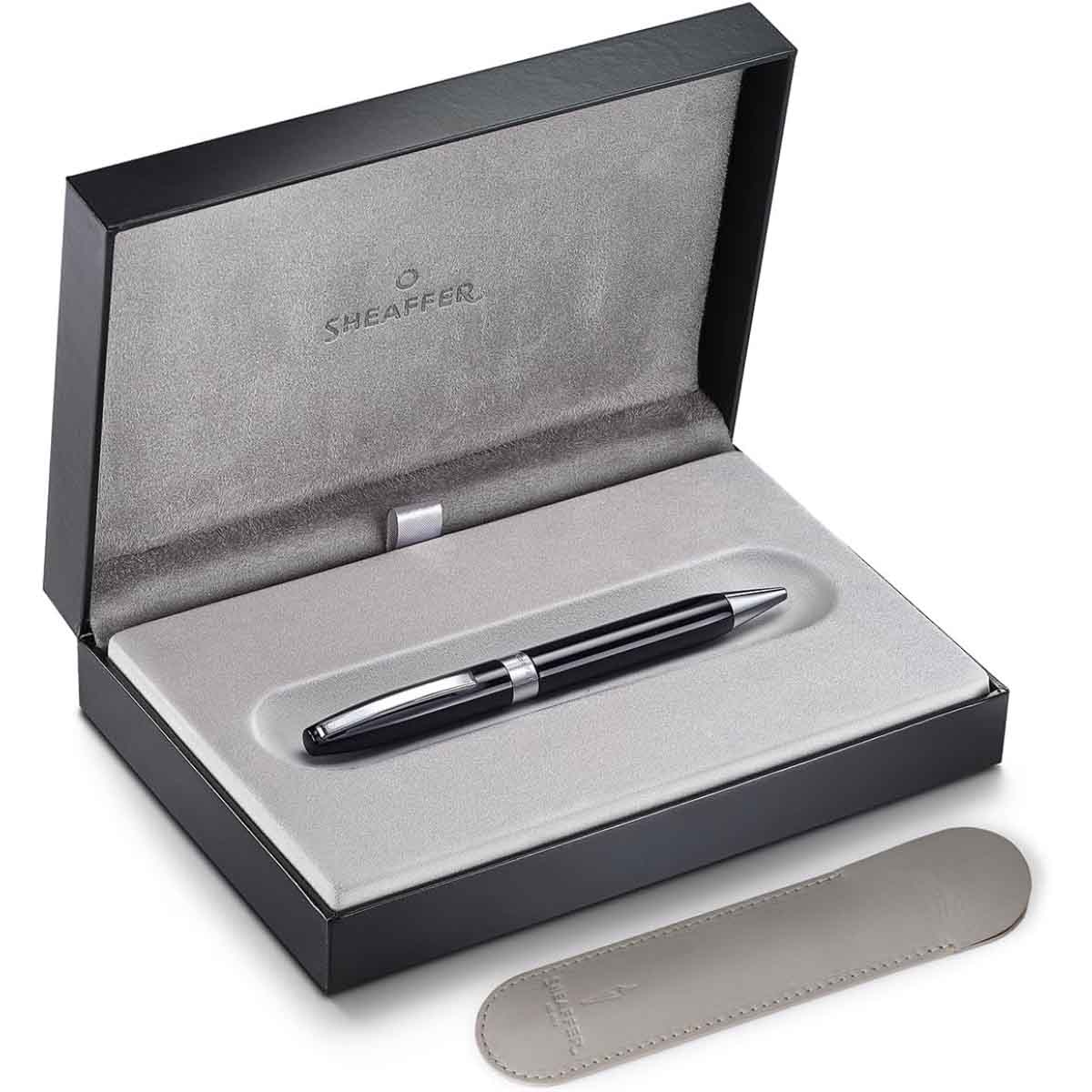 شيفر قلم ليغاسي 9064 أسود مع لمسات كروم حبر جاف