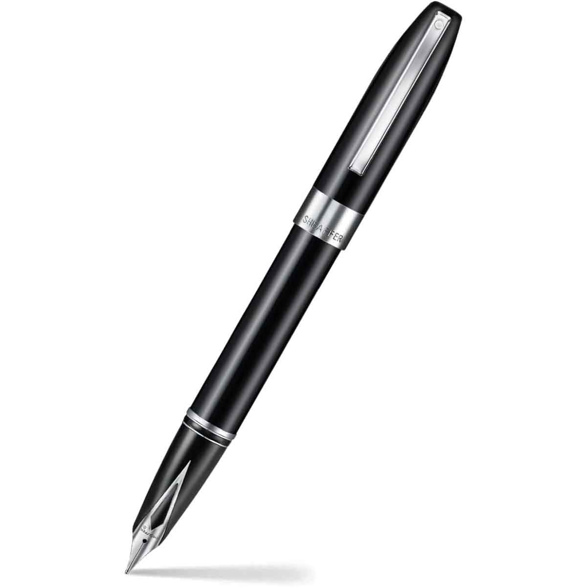 شيفر قلم ليغاسي 9064 أسود مع لمسات كروم ريشة متوسطة