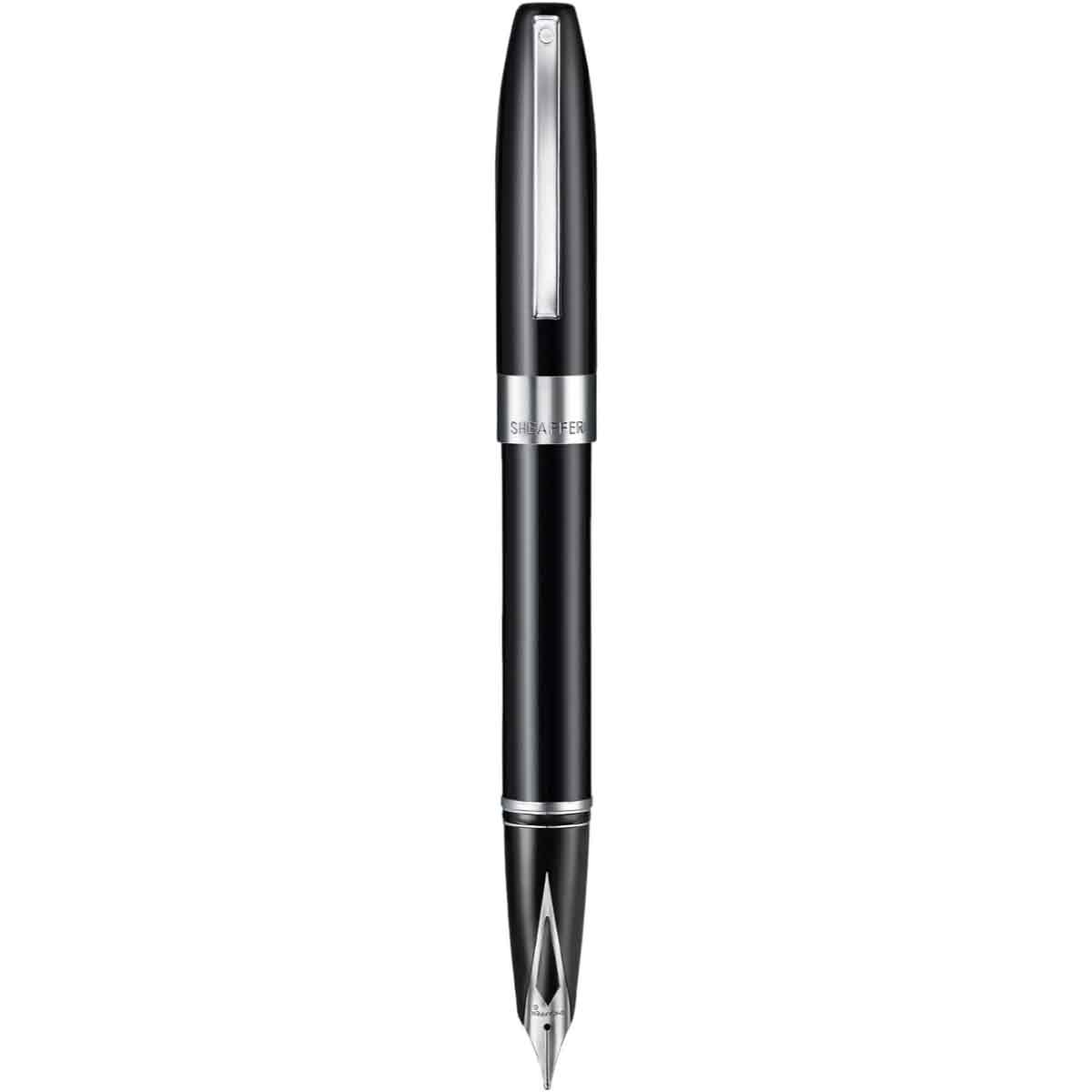 شيفر قلم ليغاسي 9064 أسود مع لمسات كروم ريشة متوسطة