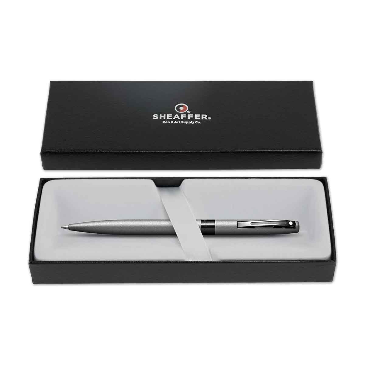 شيفر قلم ريميندر E9019 رمادي مطفي لاكيه مع لمسات سوداء PVD حبر جاف