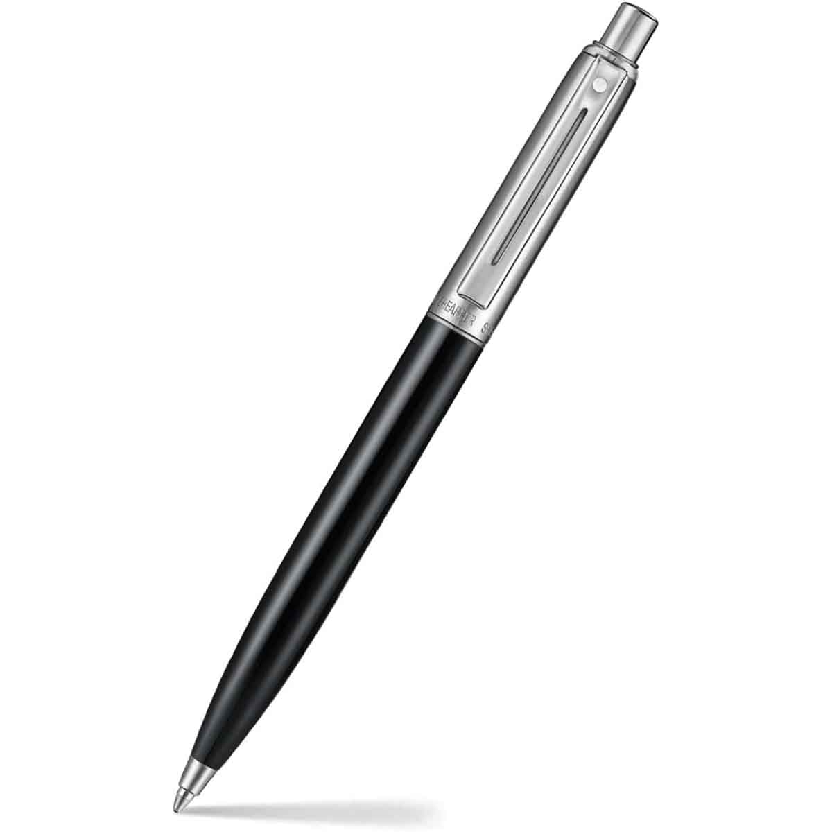 شيفر قلم سنتينل 332 أسود لامع مع كروم حبر جاف