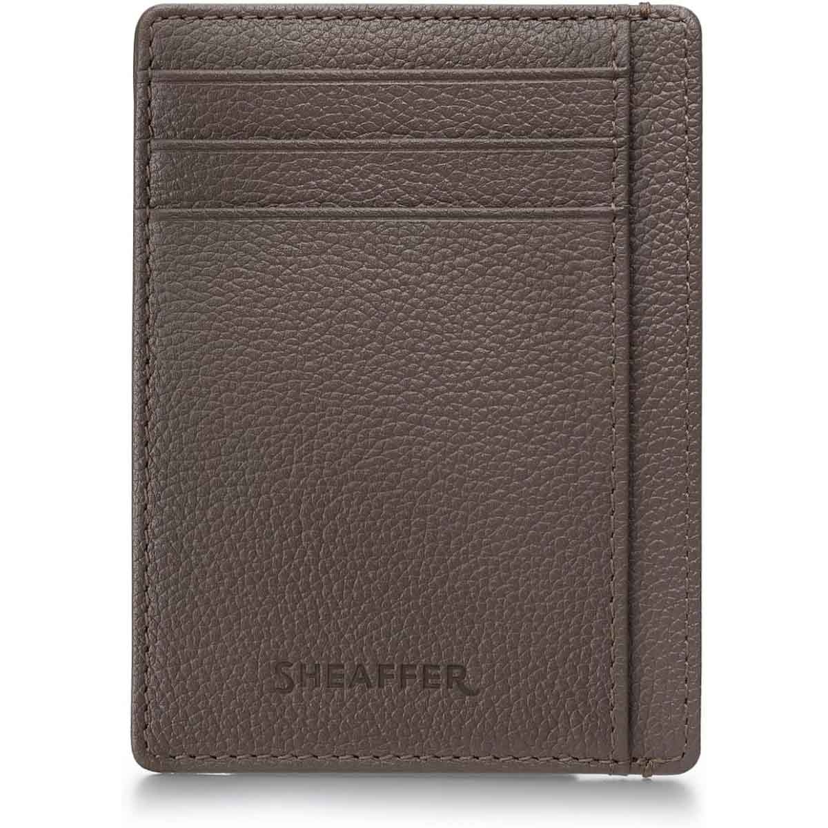 Sheaffer VFM 9424 Matt Grey Rollerball Pen with Driftwood Grey Credit Card Holder Gift Set