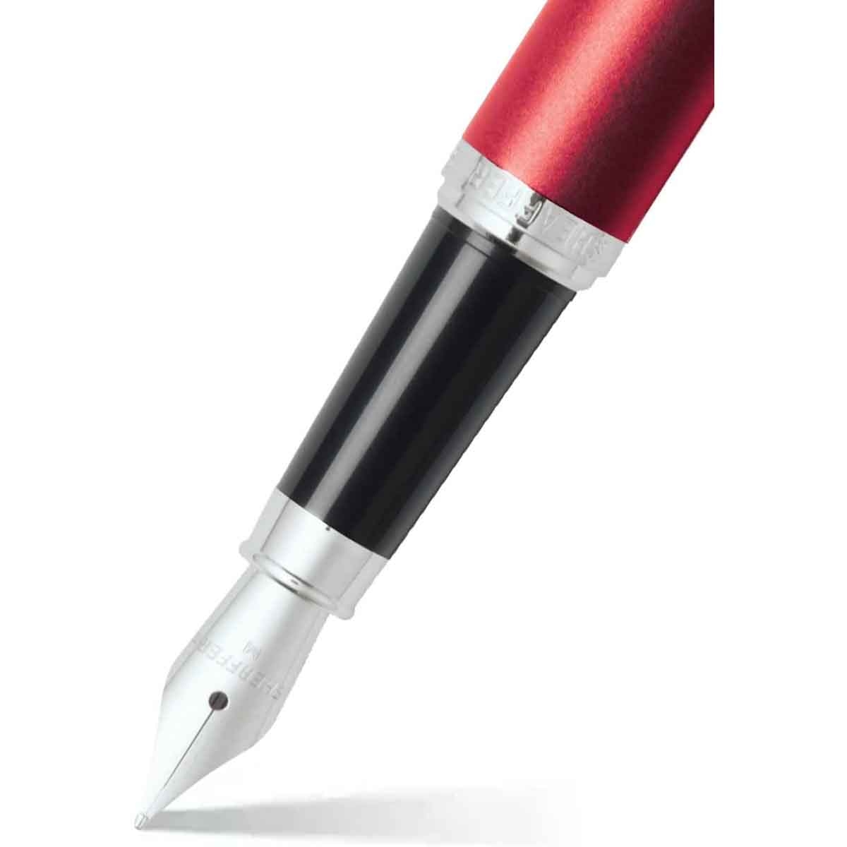 شيفر قلم في إف إم E9403 أحمر قوي ريشة متوسطة