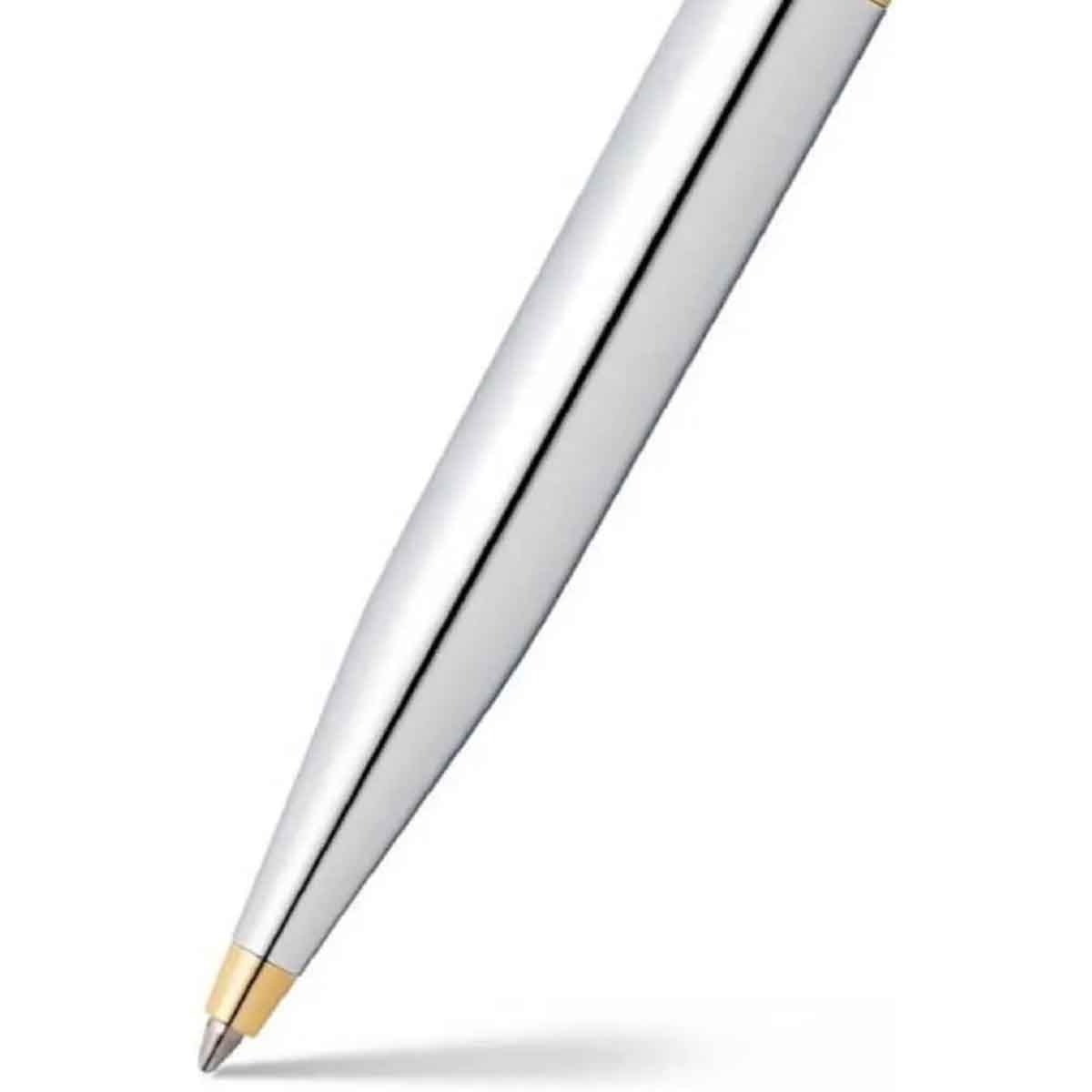 شيفر قلم في إف إم E9422 كروم مصقول مع لمسات ذهبية PVD حبر جاف