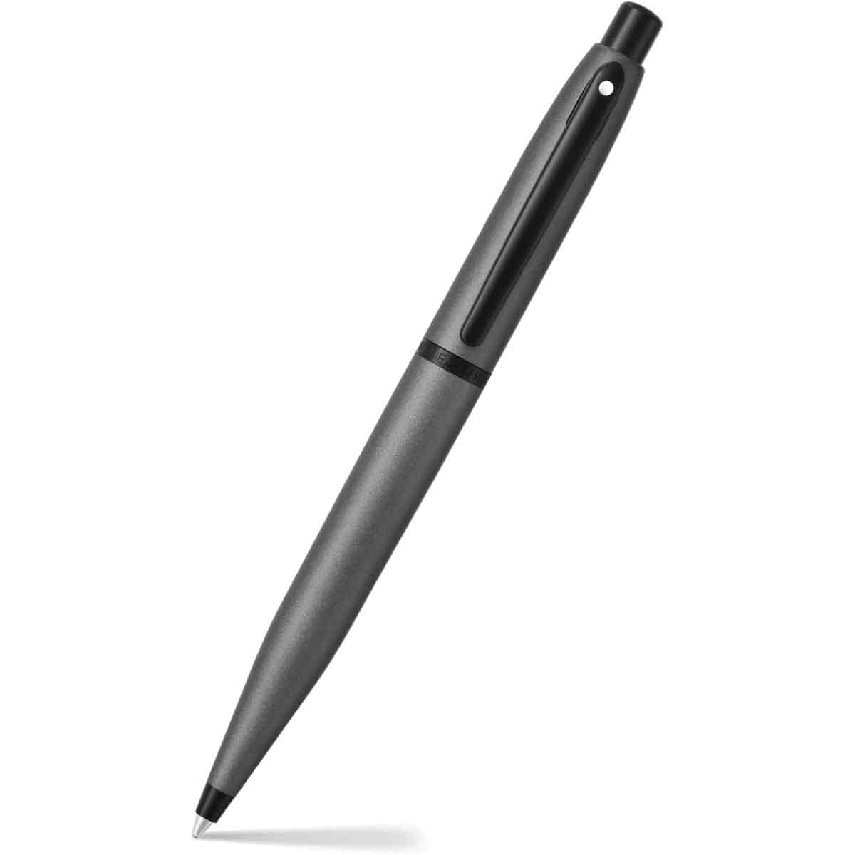 شيفر قلم في إف إم E9424 رمادي مطفي مع حواف سوداء مطفية حبر جاف