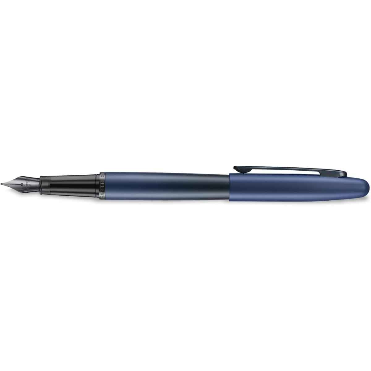 Sheaffer VFM E9429 Matt Blue with Matt Black Trims Fine Nib Fountain Pen with Converter