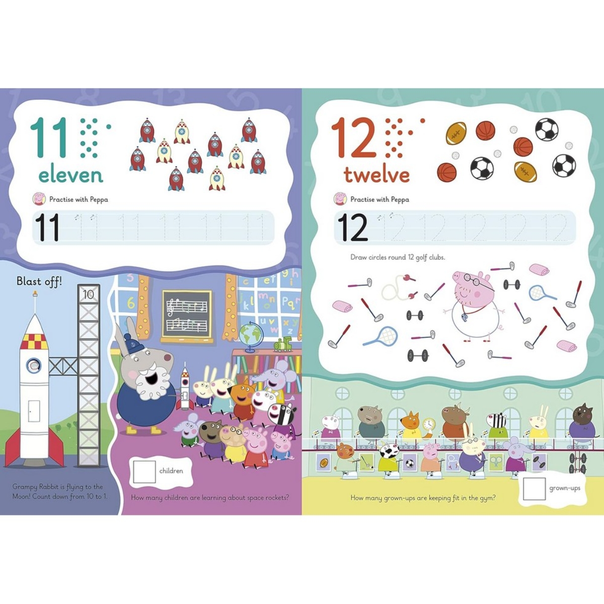 Peppa Pig: Practise with Peppa: Wipe-Clean First Counting: تأليف بيبا بيغ - 2 يوليو 2015