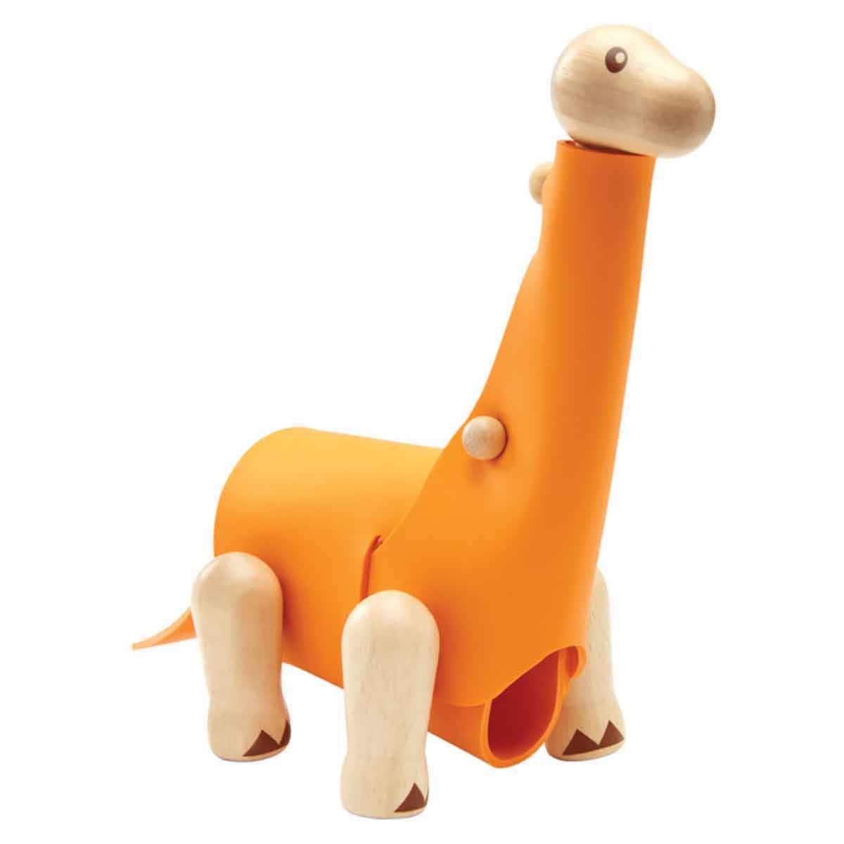 بلان تويز مجسم براشيوسوروس خشبي افعلها بنفسك للجنسين 3 - 4 سنوات