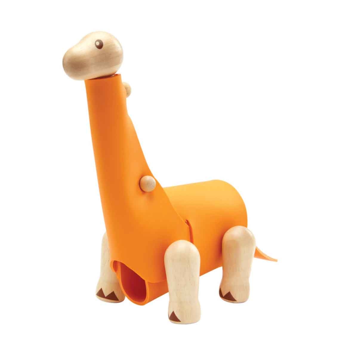 بلان تويز مجسم براشيوسوروس خشبي افعلها بنفسك للجنسين 3 - 4 سنوات