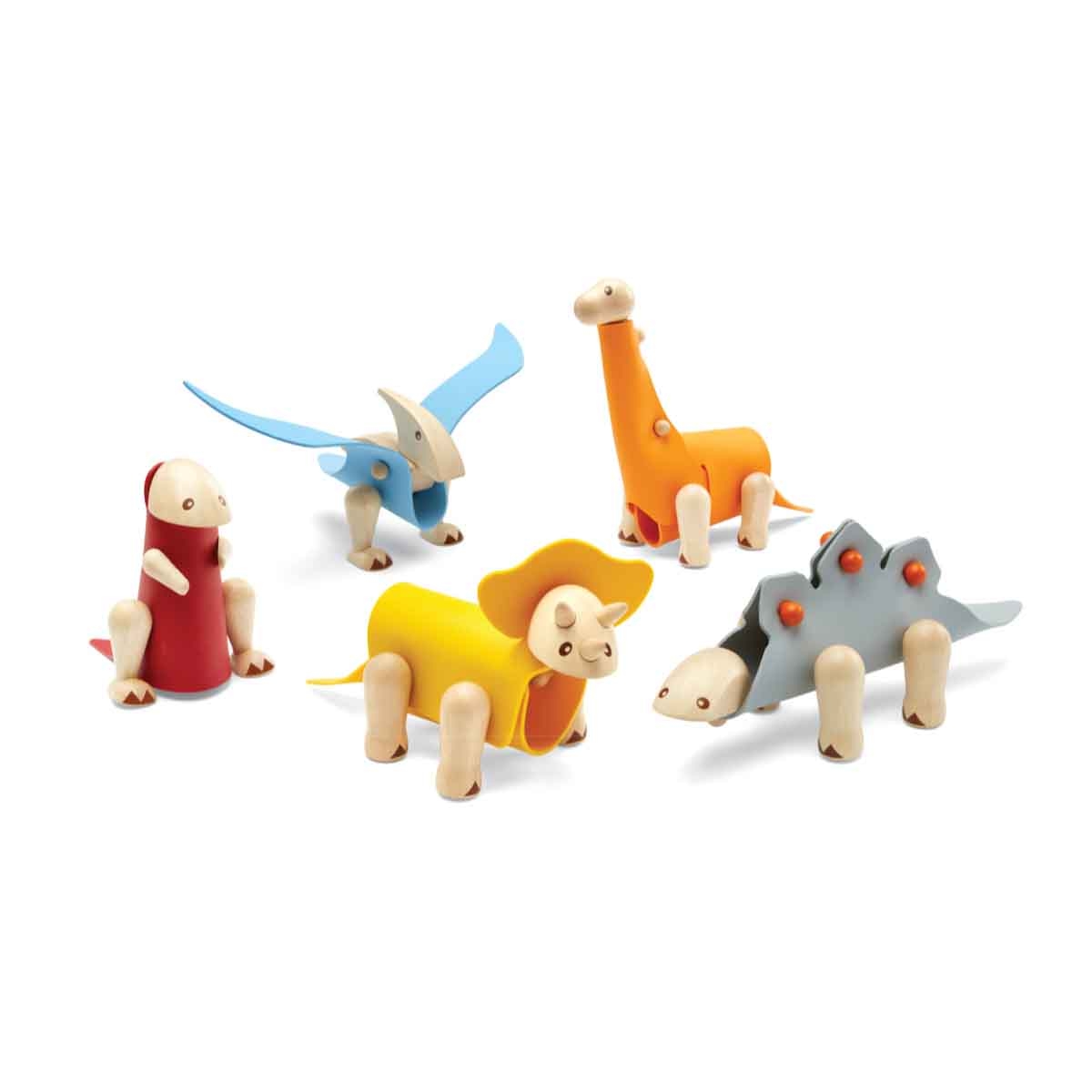 بلان تويز مجسم تريسيراتوبس خشبي افعلها بنفسك للجنسين 3 - 4 سنوات