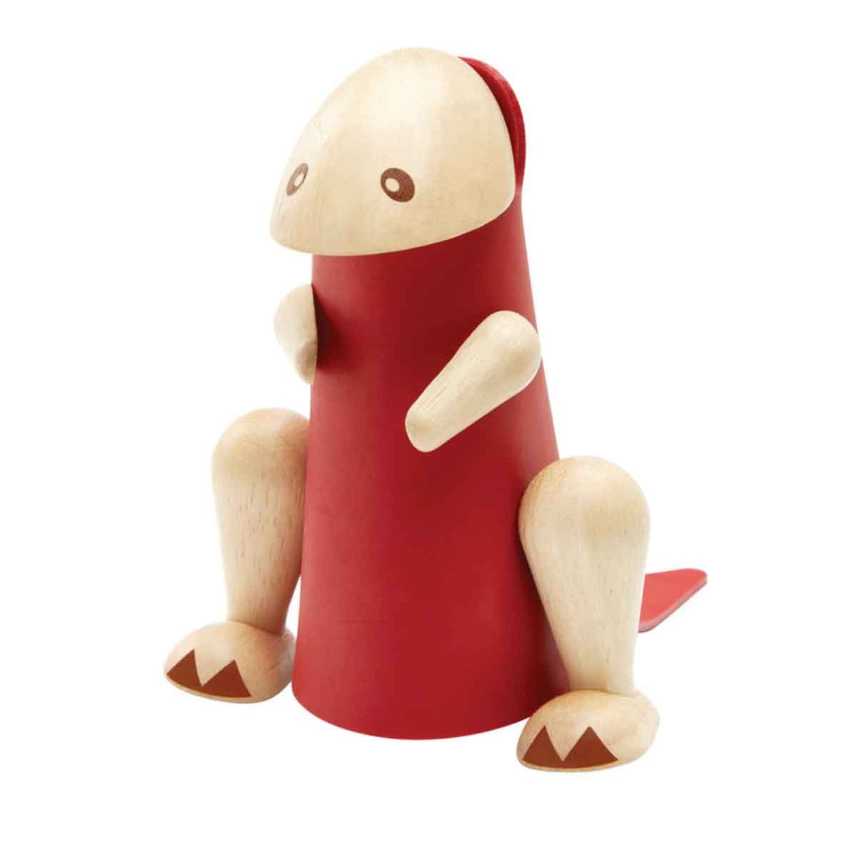 بلان تويز مجسم تيرانوصوروس خشبي افعلها بنفسك للجنسين 3 - 4 سنوات