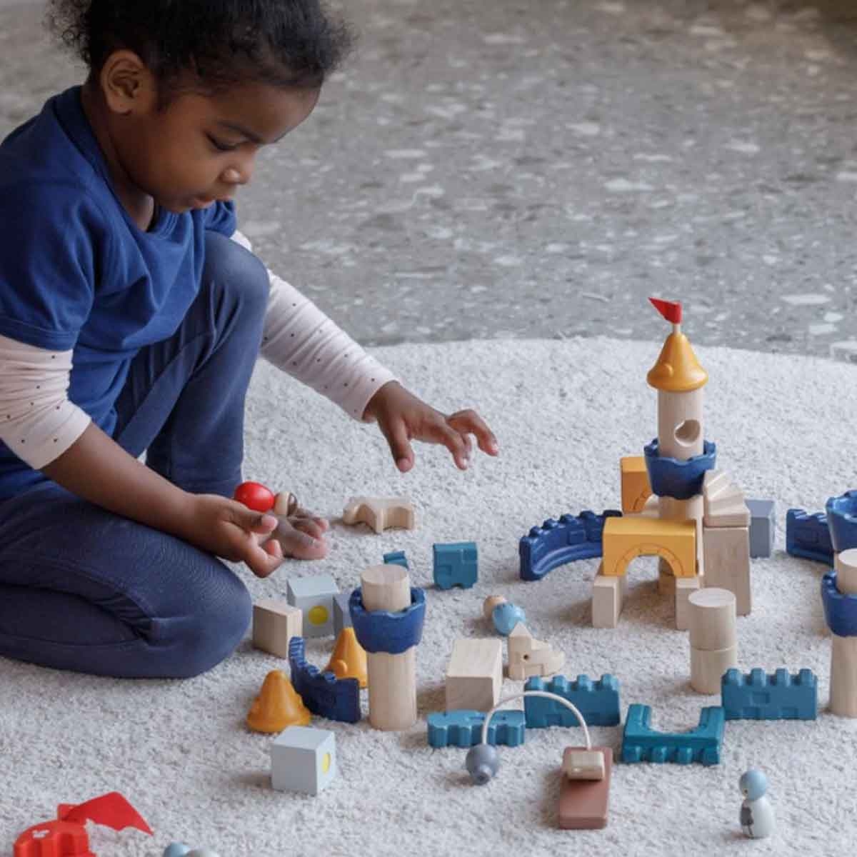 PlanToys Orchard Castle Block Set Unisex, 3-4 Years