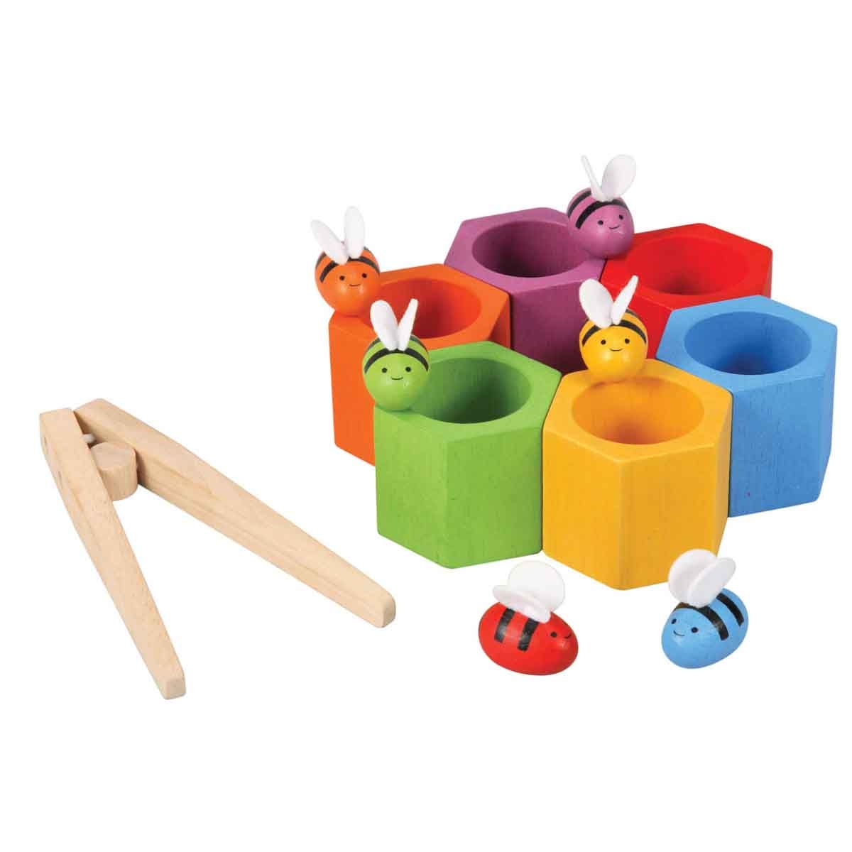 PlanToys Wooden Beehives Unisex, 3-4 Years