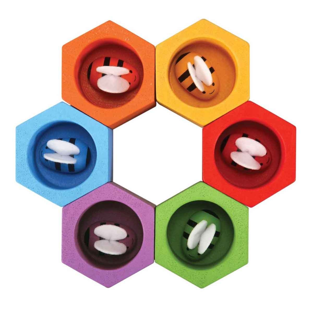 PlanToys Wooden Beehives Unisex, 3-4 Years