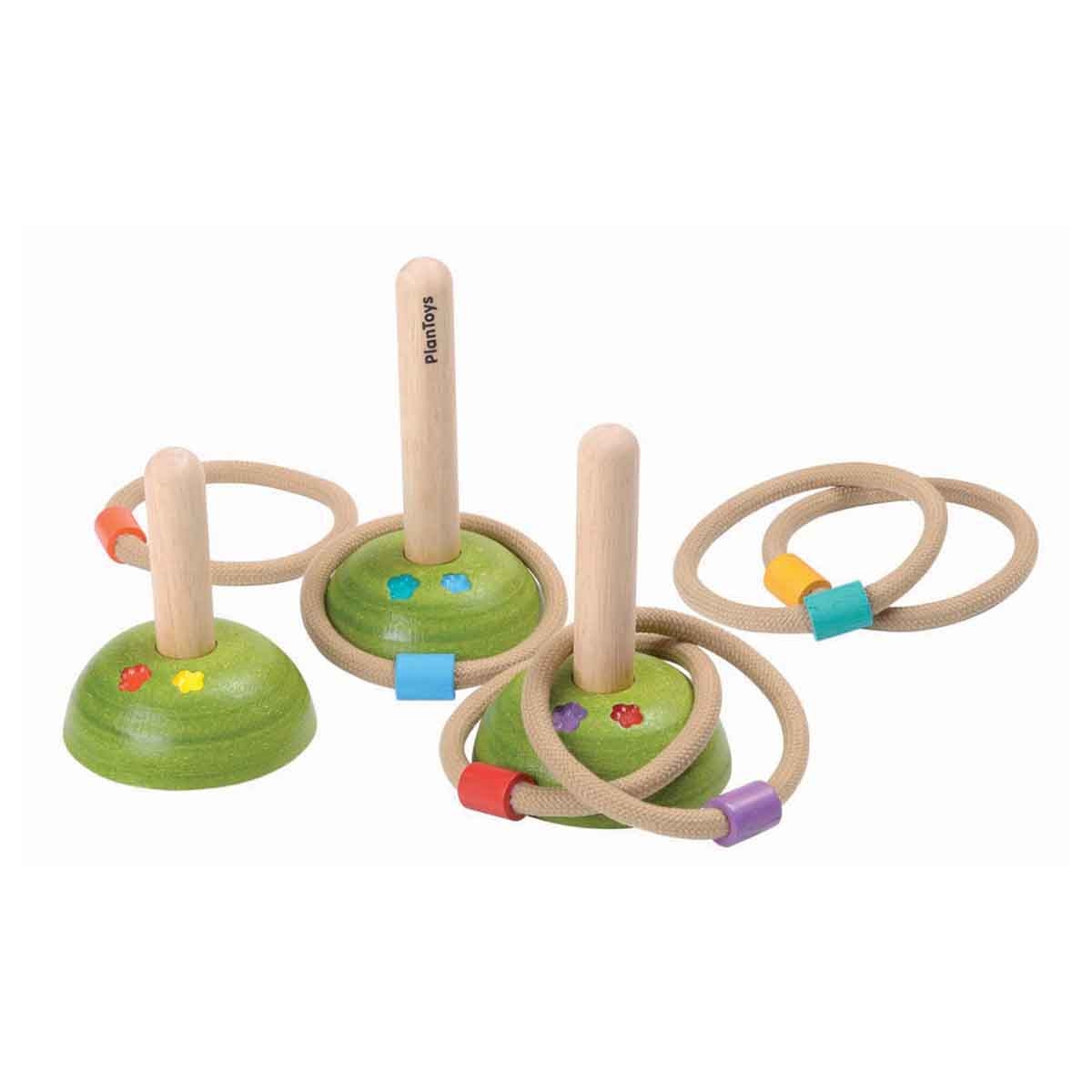 PlanToys Wooden Meadow Ring Toss Unisex, 3-4 Years
