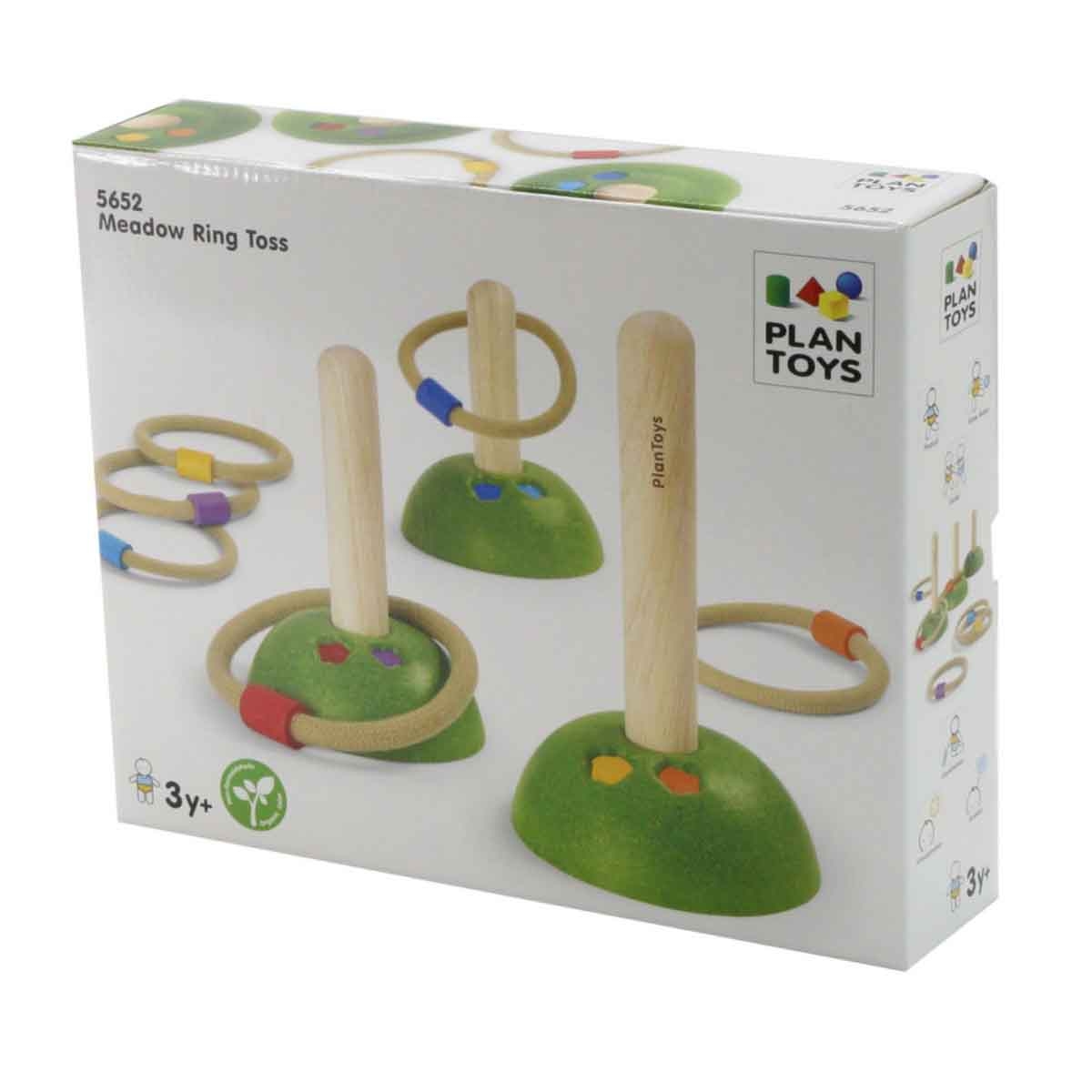 PlanToys Wooden Meadow Ring Toss Unisex, 3-4 Years