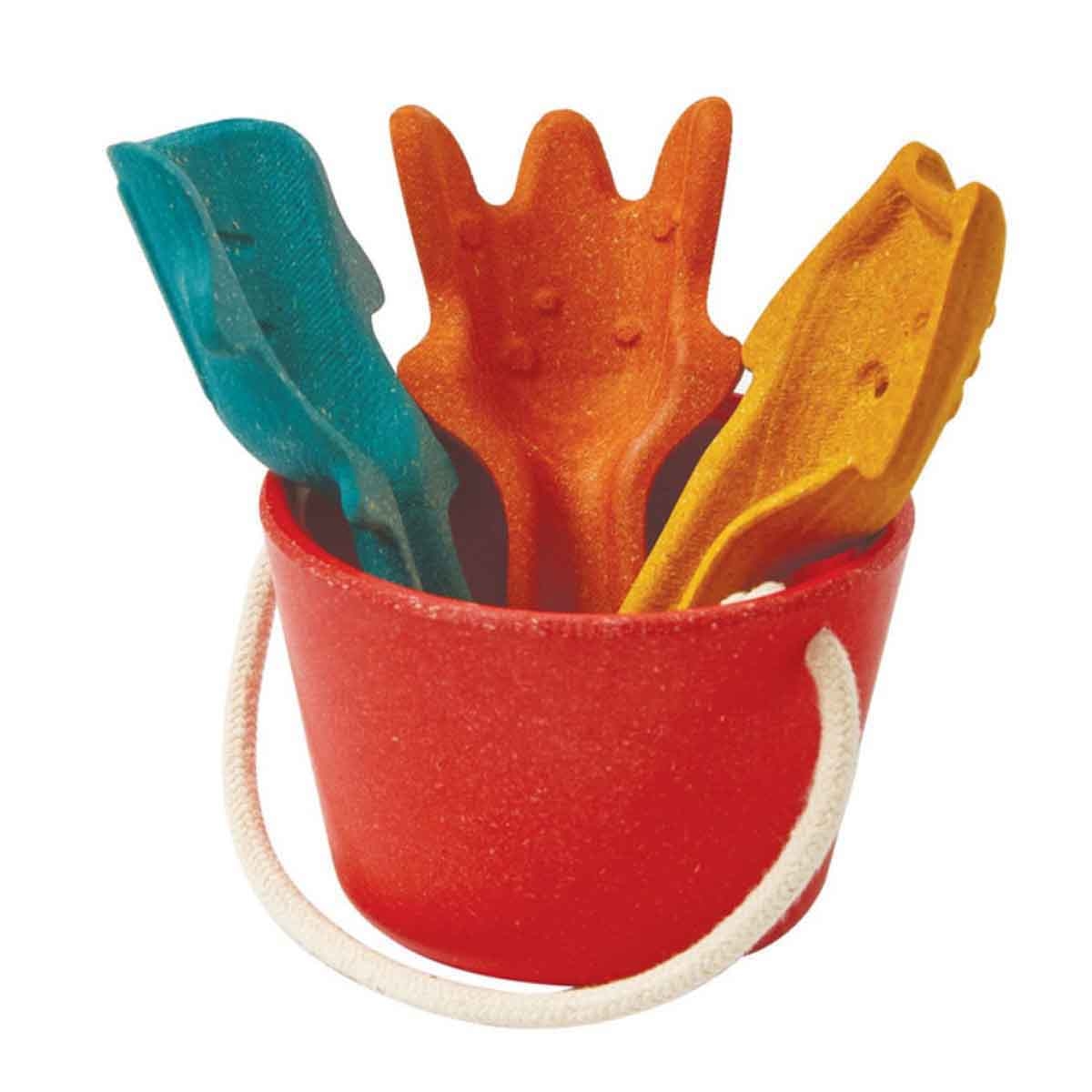 بلان تويز مجموعة ألعاب رمل خشبية للجنسين 3 - 4 سنوات