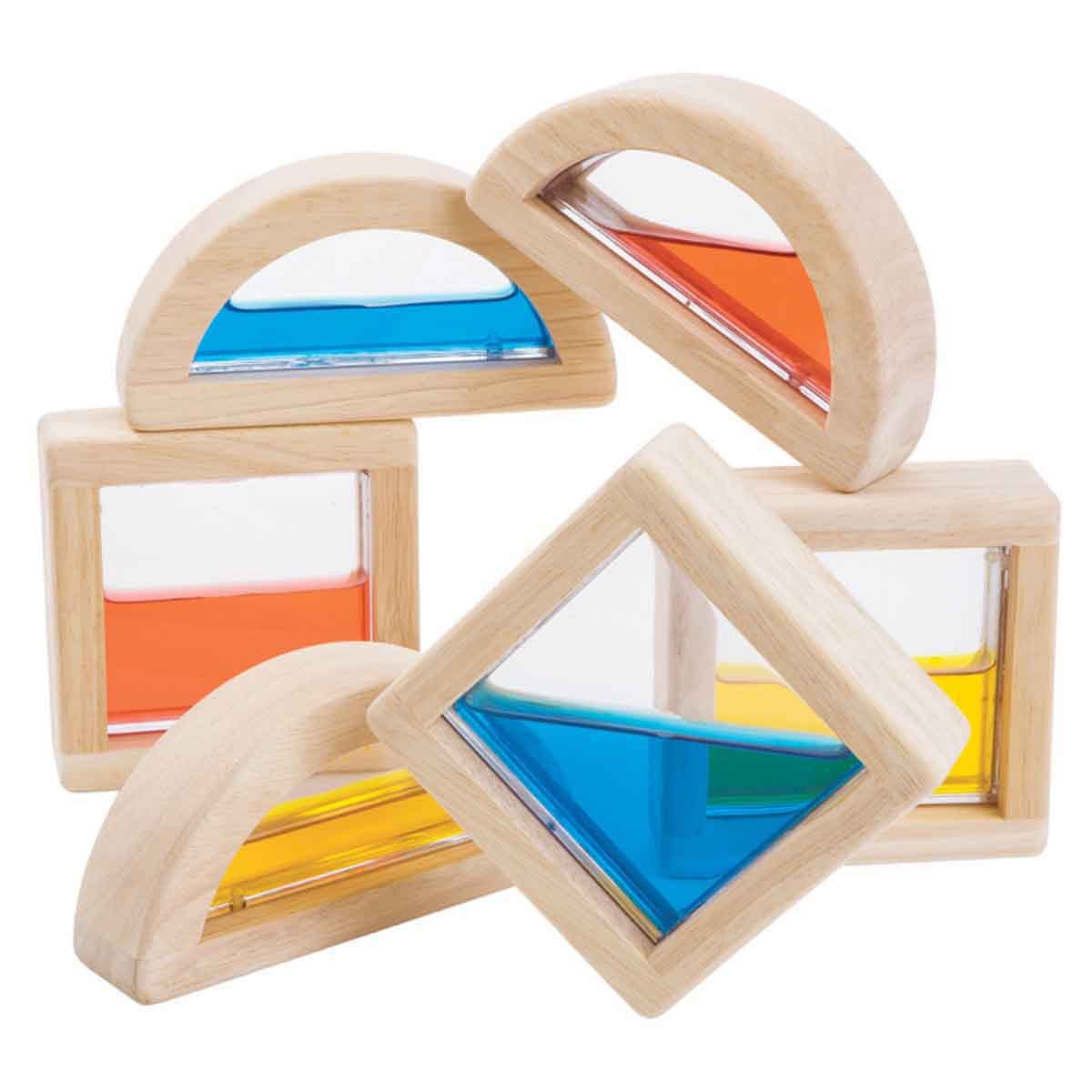 PlanToys Wooden Water Blocks Set Unisex, 3-4 Years