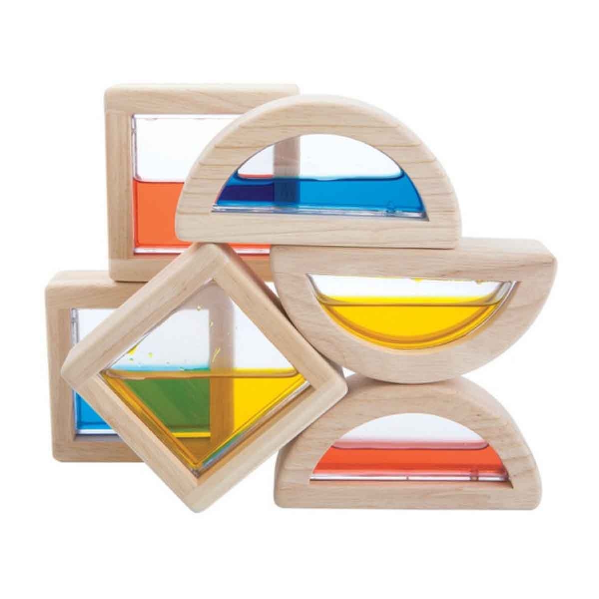 PlanToys Wooden Water Blocks Set Unisex, 3-4 Years