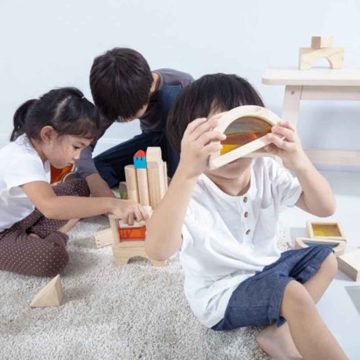 PlanToys Wooden Water Blocks Set Unisex, 3-4 Years