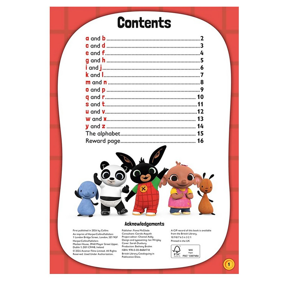 Play and Learn with Bing Alphabet by Collins Preschool - 18 July 2024