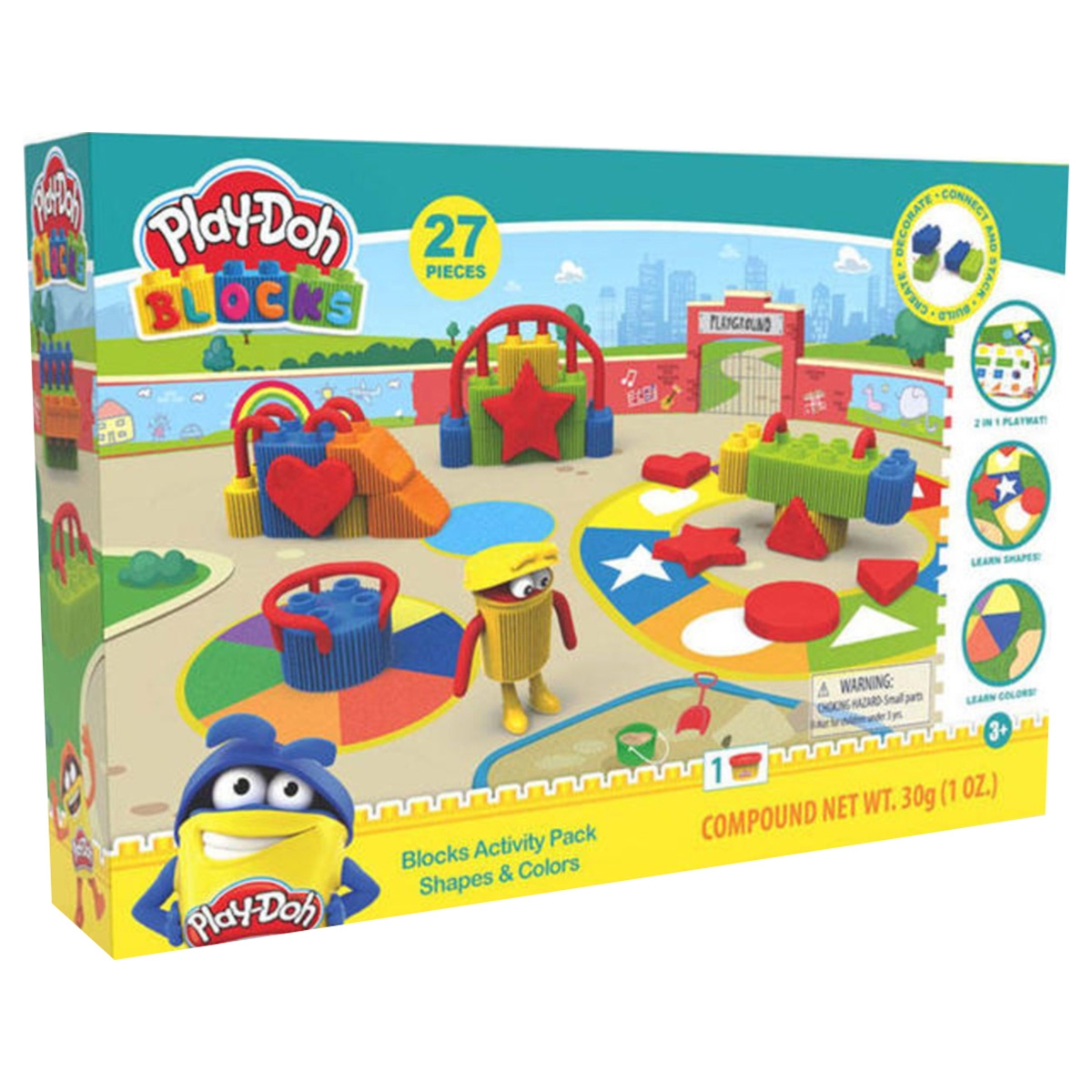 بلاي-دو مجموعة نشاط بلوكس الألوان والأشكال للجنسين، 3-4 سنوات