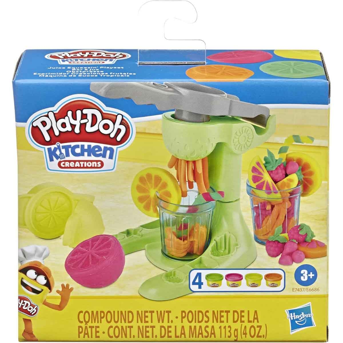 Play-Doh Kitchen Creations Foodie Favorites Juice Squeezin' Playset Unisex, 3-4 Years